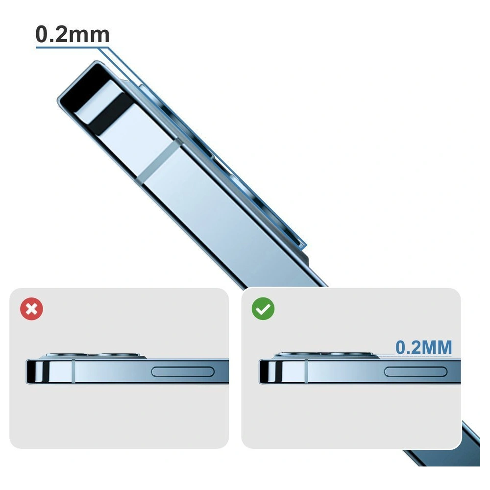 Szkło na aparat Joyroom Shining Series Apple iPhone 12 mini zielony (JR-PF686)