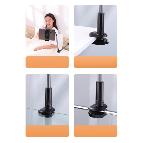 Buy Joyroom rotary adjustment lazy holder desktop phone and tablet holder black (JR-ZS263) - JYR176 - {ean13} - Home Screen Store Europe
