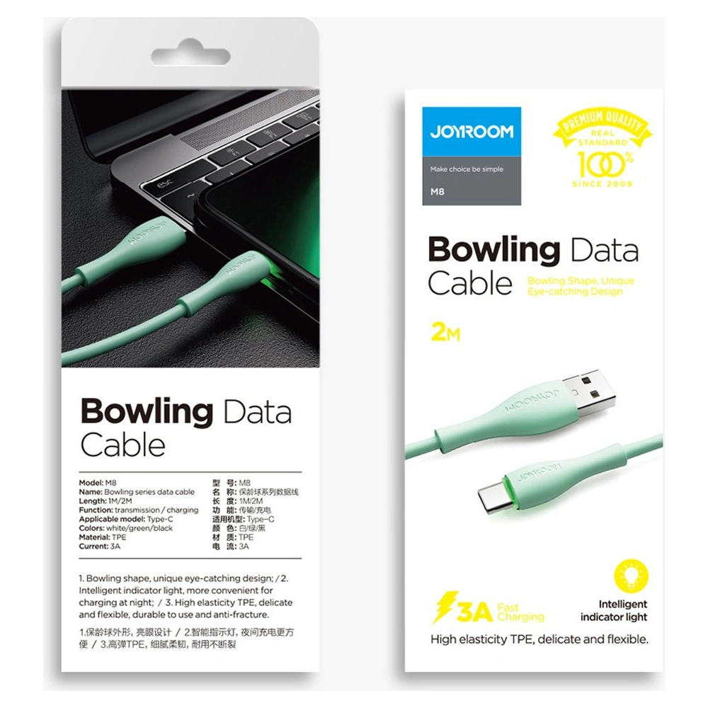 Kabel Joyroom USB/USB-C 3A 1m biały (S-1030M8)