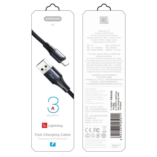 Kup Cablul Joyroom USB/microUSB 3A 1m negru (S-1030N1) - JYR186 - {ean13} - Sklep Home Screen