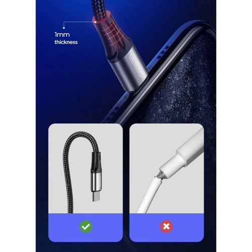 Kup Kabel Joyroom USB/USB-C 3A 1m černý (S-1030N1) - JYR187 - {ean13} - Sklep Home Screen