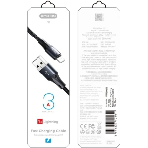 Joyroom USB - microUSB cable 3A 1,5 m black (S-1530N1)