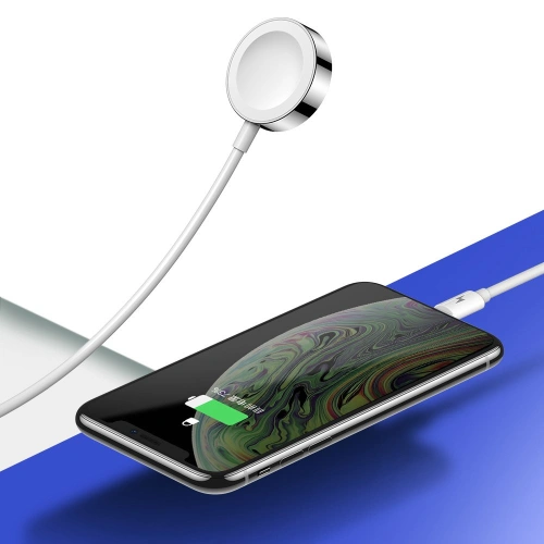 Kup Cablul + încărcător pentru Apple Watch Joyroom 2in1 USB/Lightning 1,5m alb (S-IW002S) - JYR193 - {ean13} - Sklep Home Screen