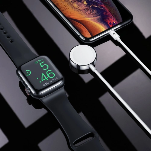 Kup Cablul + încărcător pentru Apple Watch Joyroom 2in1 USB/Lightning 1,5m alb (S-IW002S) - JYR193 - {ean13} - Sklep Home Screen