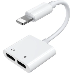 Kup Adapter Joyroom Kopfhörer Lightning - 2x Lightning weiß (S-Y104) - JYR196 - {ean13} - Sklep Home Screen