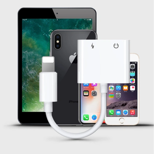 Buy Joyroom Lightning - 2x Lightning headphone adapter audio and charging white (S-Y104) - JYR196 - {ean13} - Home Screen Store Europe