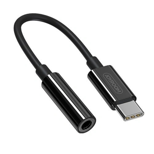 Kup Adapter Joyroom Kopfhörer 3,5mm Mini Jack (weiblich) - USB-C (männlich) schwarz (SH-C1) - JYR197 - {ean13} - Sklep Home Screen