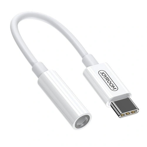 Kup Adapter Joyroom Kopfhörer 3,5mm Mini-Klinke (weiblich) - USB-C (männlich) weiß (SH-C1) - JYR198 - {ean13} - Sklep Home Screen