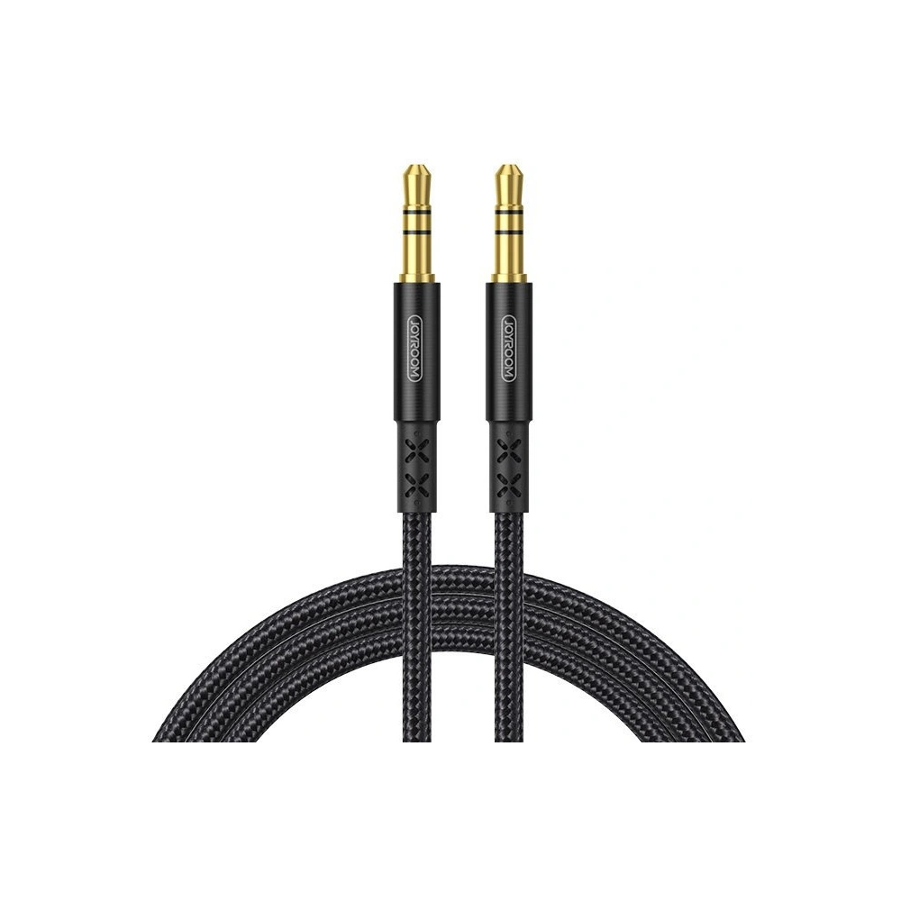Kabel audio Joyroom AUX 3,5mm mini jack 1m czarny (SY-10A1)