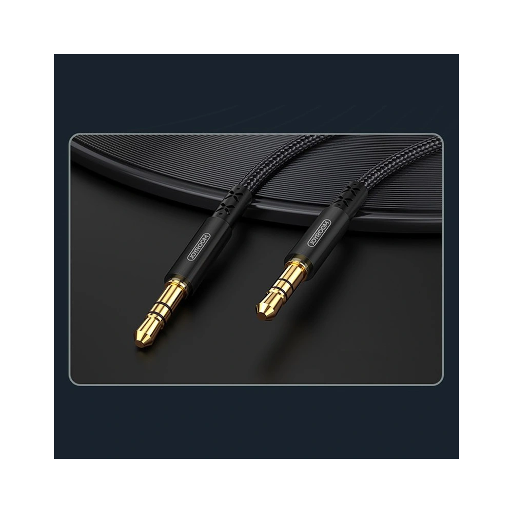 Kabel audio Joyroom AUX 3,5mm mini jack 1,5m czarny (SY-15A1)