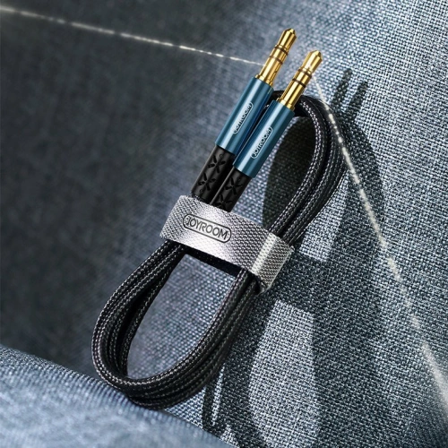 Kup Kabel audio Joyroom AUX 3,5mm mini jack 1,5m tmavě modrý (SY-15A1) - JYR202 - {ean13} - Sklep Home Screen