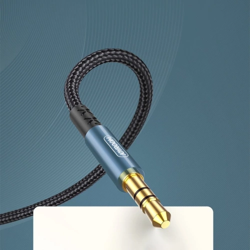 Kup Kabel audio Joyroom AUX 3,5mm mini jack 1,5m tmavě modrý (SY-15A1) - JYR202 - {ean13} - Sklep Home Screen