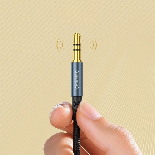 Kup Kabel audio Joyroom AUX 3,5mm mini jack 1,5m tmavě modrý (SY-15A1) - JYR202 - {ean13} - Sklep Home Screen