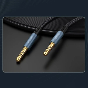 Kabel audio Joyroom AUX 3,5mm mini jack 1,5m ciemnoniebieski (SY-15A1)