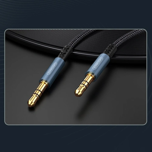 Kup Kabel audio Joyroom AUX 3,5mm mini jack 1,5m tmavě modrý (SY-15A1) - JYR202 - {ean13} - Sklep Home Screen