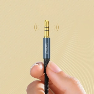 Kabel audio Joyroom AUX 3,5mm mini jack 2m czarny (SY-20A1)