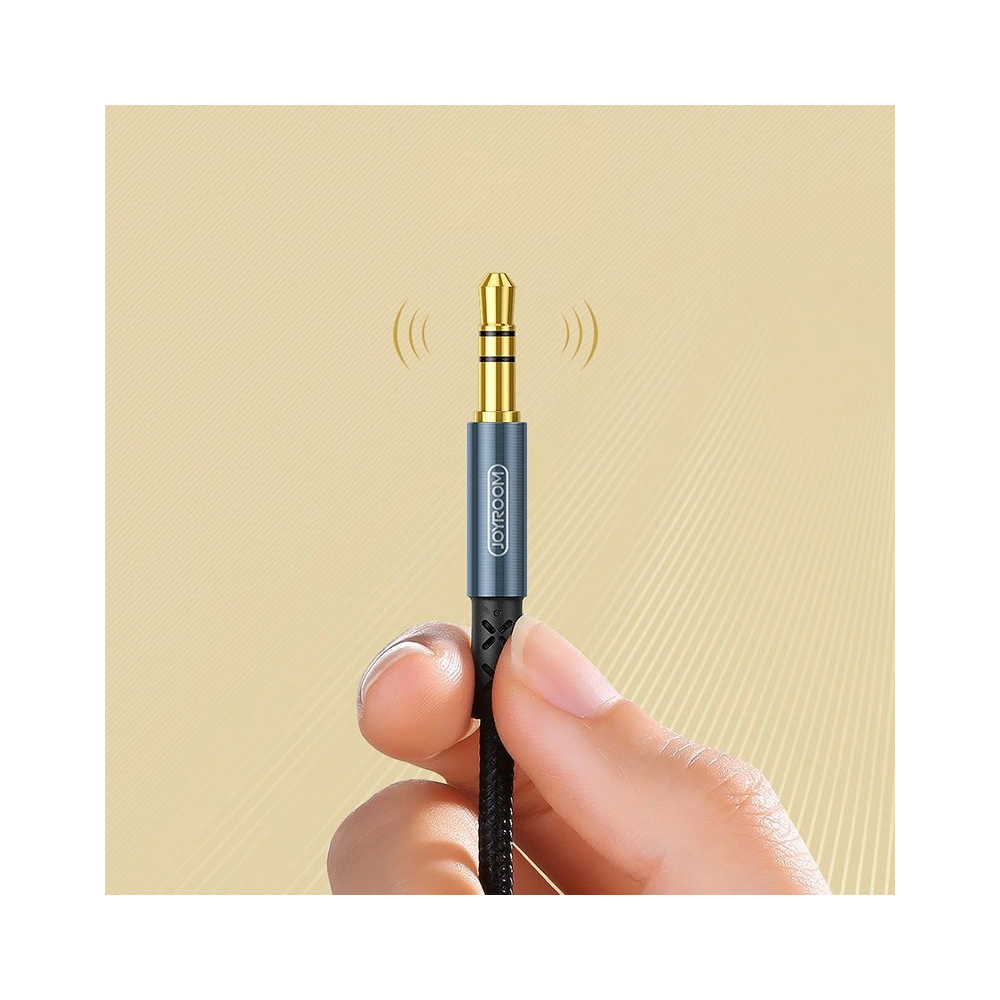 Kabel audio Joyroom AUX 3,5mm mini jack 2m czarny (SY-20A1)