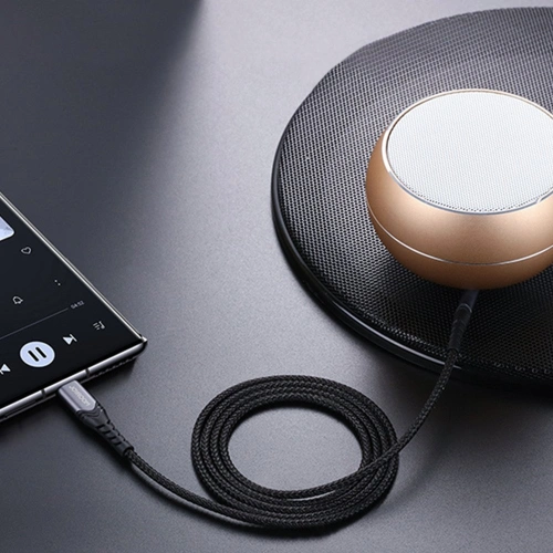 Kup Cablul audio Joyroom AUX 3,5mm mini jack/USB-C 1m negru (SY-A03) - JYR204 - {ean13} - Sklep Home Screen