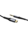 Cablul audio Joyroom AUX 3,5mm mini jack/USB-C 2m negru (SY-A03)