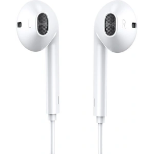 Joyroom Ben Series earphones Lightning with remote and microphone white (JR-EP3)