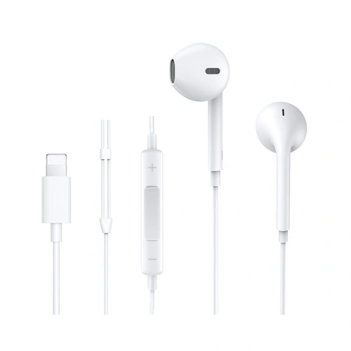 Buy Joyroom Ben Series earphones Lightning with remote and microphone white (JR-EP3) - JYR208 - {ean13} - Home Screen Store Europe