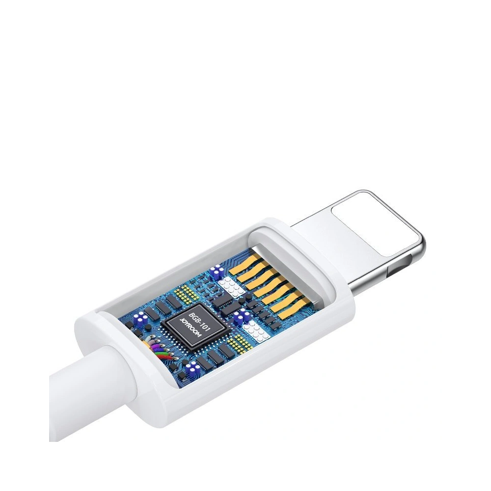 Słuchawki Joyroom Ben Series Lightning z pilotem i mikrofonem bialy (JR-EP3)