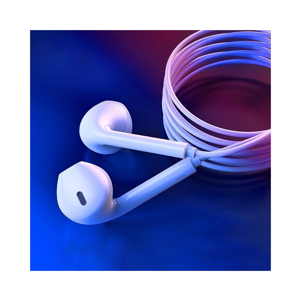 Słuchawki Joyroom Ben Series Lightning z pilotem i mikrofonem bialy (JR-EP3)