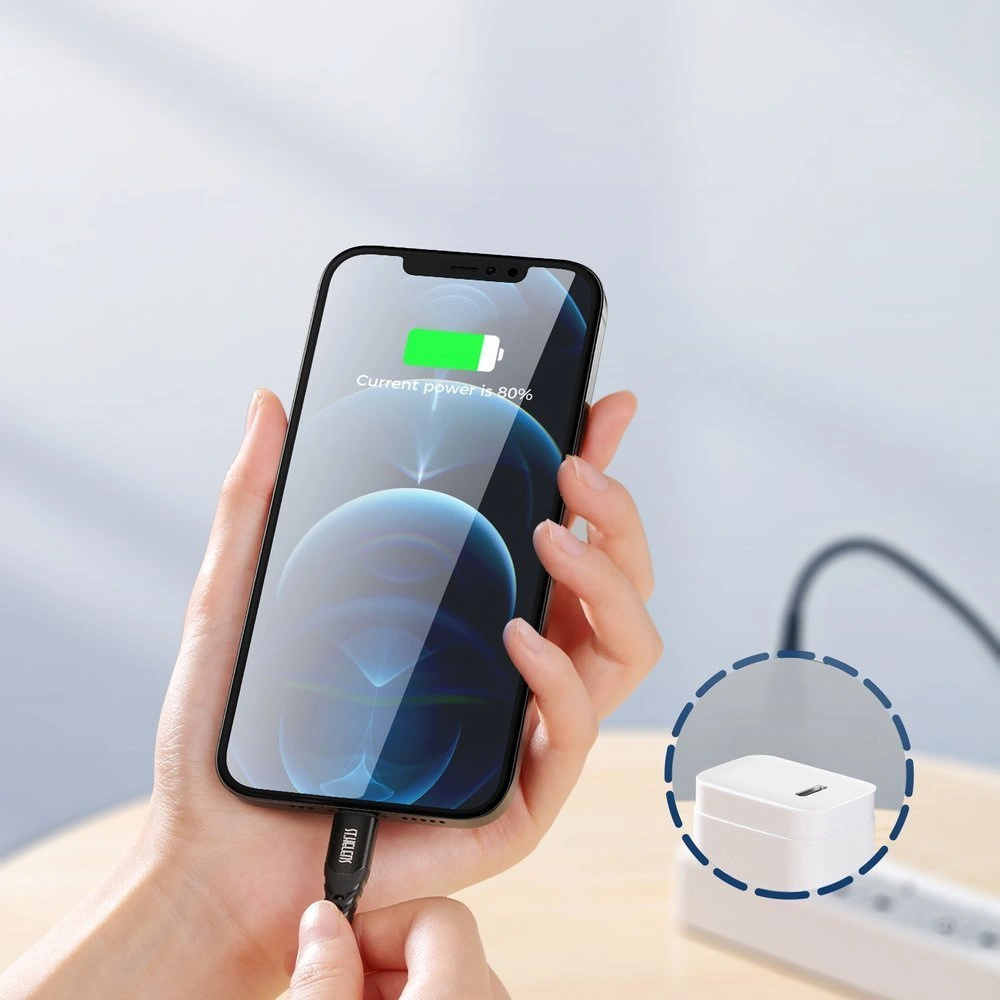 Kabel Joyroom MFI USB-C/Lightning 2,1A 1,2m czarny (ST-C04 1,2M Black)