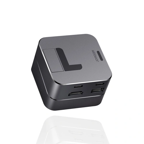 Kup HUB Joyroom USB-C - USB 3.0/RJ45/HDMI/USB-C/Thunderbolt für Apple MacBook Pro grau (S-H121 Gray) - JYR212 - {ean13} - Sklep Home Screen