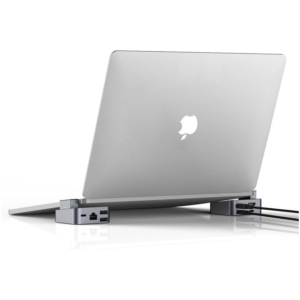 HUB Joyroom USB-C - USB 3.0/RJ45/HDMI/USB-C/Thunderbolt do Apple MacBook Pro szary (S-H121 Gray)