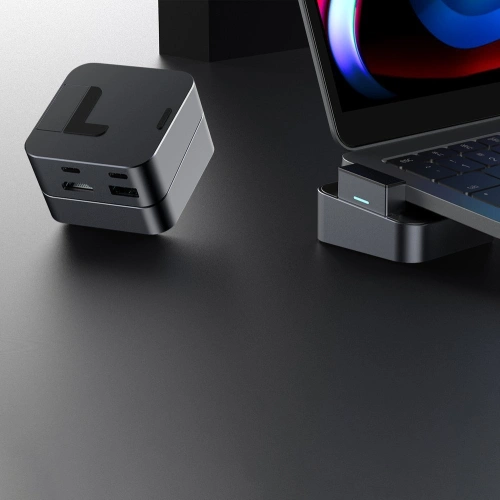 Kup HUB Joyroom USB-C - USB 3.0/RJ45/HDMI/USB-C/Thunderbolt für Apple MacBook Pro grau (S-H121 Gray) - JYR212 - {ean13} - Sklep Home Screen