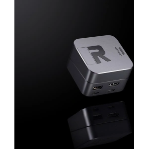 HUB Joyroom USB-C - USB 3.0/RJ45/HDMI/USB-C/Thunderbolt do Apple MacBook Pro szary (S-H121 Gray)