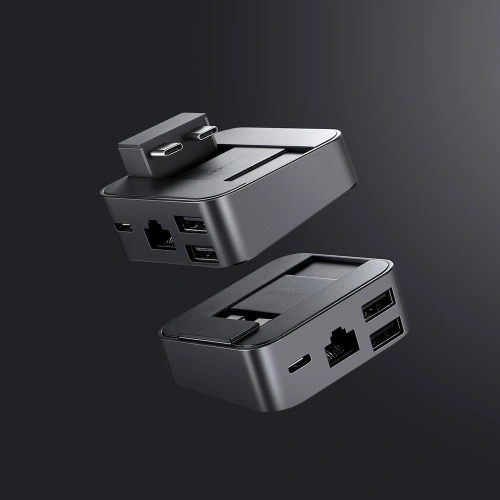 Kup HUB Joyroom USB-C - USB 3.0/RJ45/HDMI/USB-C/Thunderbolt für Apple MacBook Pro grau (S-H121 Gray) - JYR212 - {ean13} - Sklep Home Screen
