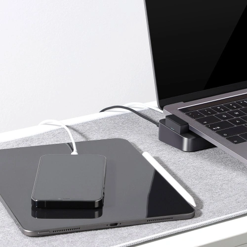 Buy Joyroom Multifunctional Hub USB-C - USB 3.0 / RJ45 / HDMI / USB-C / Thunderbolt for MacBook Pro gray (S-H121 Gray) - JYR212 - {ean13} - Home Screen Store Europe