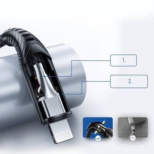Kup Kabel Joyroom MFI USB/Lightning 2,1A 20W 1,2m černý (ST-C04) - JYR213 - {ean13} - Sklep Home Screen