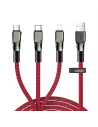 Kabel Joyroom 3w1 USB-Lightning/microUSB/USB-C 3,5A 480 Mbps 1,3m czerwony (S-1335K4)