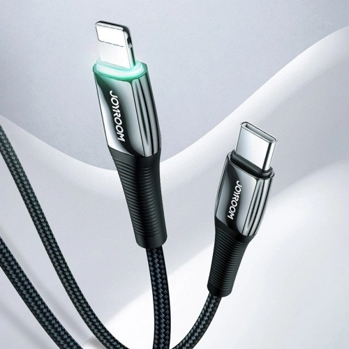 Buy Joyroom USB-C - Lightning cable Power Delivery 20W 2.4A 1.2m black (S-1224K2 Black) - JYR220 - {ean13} - Home Screen Store Europe