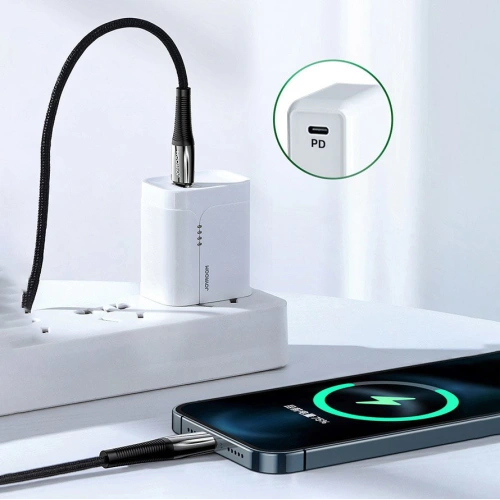 Buy Joyroom USB-C - Lightning cable Power Delivery 20W 2.4A 1.2m black (S-1224K2 Black) - JYR220 - {ean13} - Home Screen Store Europe