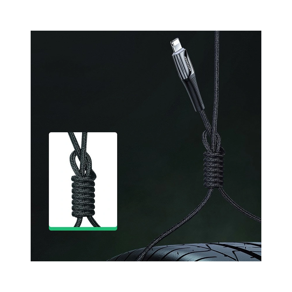 Kabel Joyroom USB-C/Lightning Power Delivery 20W 2,4A 1,2m czarny (S-1224K2 Black)