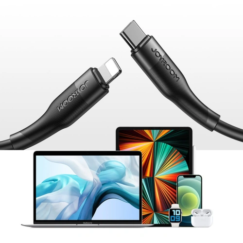 Kup Kábel Joyroom USB-C/Lightning Power Delivery 20W 2,4A 0,25m fekete (S-02524M3 Fekete) - JYR222 - {ean13} - Sklep Home Screen
