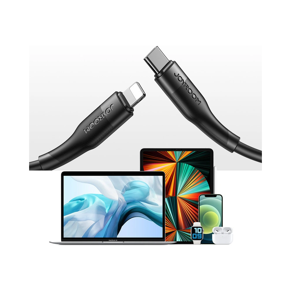 Kabel Joyroom USB-C/Lightning Power Delivery 20W 2,4A 0,25m czarny (S-02524M3 Black)