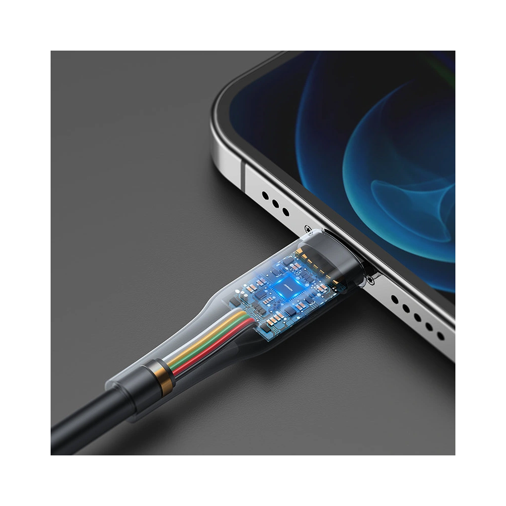 Kabel Joyroom USB-C/Lightning Power Delivery 20W 2,4A 0,25m czarny (S-02524M3 Black)