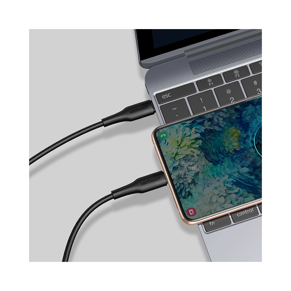 Kabel Joyroom USB/USB-C Power Delivery 60W 3A 0,25m czarny (Black)