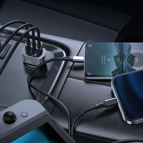 Kup Autonabíječka Joyroom QC 3.0 4,5A 38W 3x USB černá (C-A19 black) - JYR226 - {ean13} - Sklep Home Screen