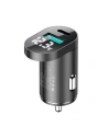 Autonabíječka Joyroom C-A17 USB/USB-C 42,5W Quick Charge, Power Delivery, AFC, SCP stříbrná