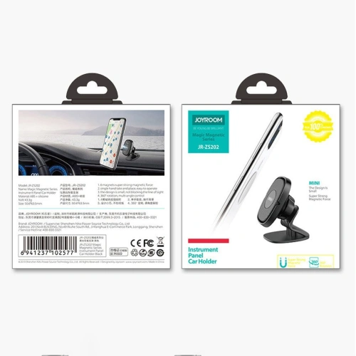 Buy Joyroom magnetic car holder for dashboard black (JR-ZS202) - JYR231 - {ean13} - Home Screen Store Europe