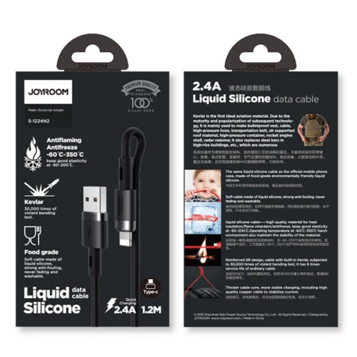 Kup Cablul Joyroom USB/USB-C 2,4A 1,2m negru (S-1224N2 Black) - JYR235 - {ean13} - Sklep Home Screen