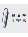 Kup HUB Joyroom 7w1 USB-C 100W/HDMI 4K 30 Hz/RJ-45/SD- und microSD-Kartenleser/2x USB 3.0 (S-H111) - JYR239 - {ean13} - Sklep Home Screen