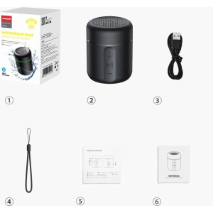 Kup Bezprzewodowy głośnik Joyroom 5W Bluetooth czarny (JR-ML02) - JYR242 - {ean13} - Sklep Home Screen
