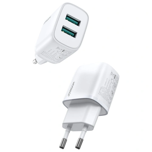 Kup Încărcător de rețea Joyroom 2x USB 2,1 A alb (L-2A101) - JYR244 - {ean13} - Sklep Home Screen